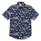 Reyn Spooner BOSTON RED SOX KEKAI PERFORMANCE BUTTON FRONT in NAVY