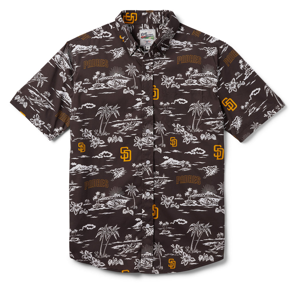 Men's San Francisco Giants Reyn Spooner Black Aloha Button-Down Shirt