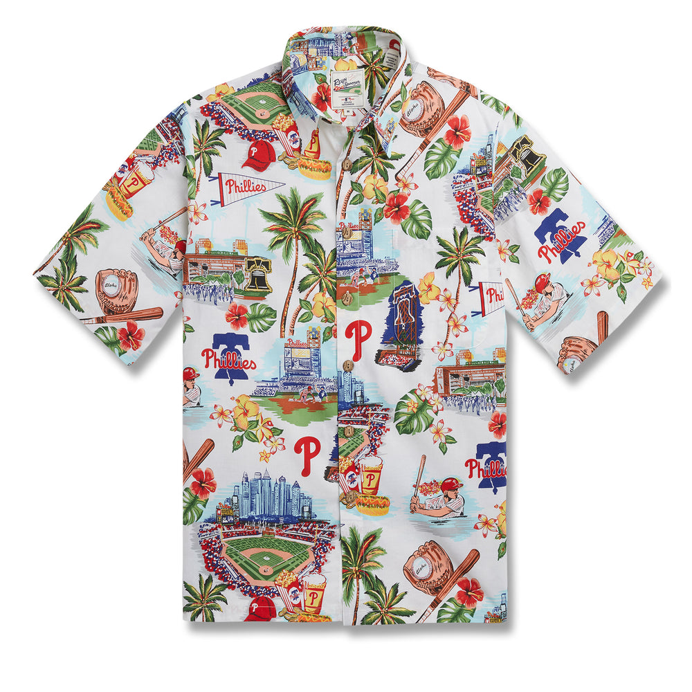 Philadelphia Phillies Authentic Hawaiian Print Performance Polo Shirt