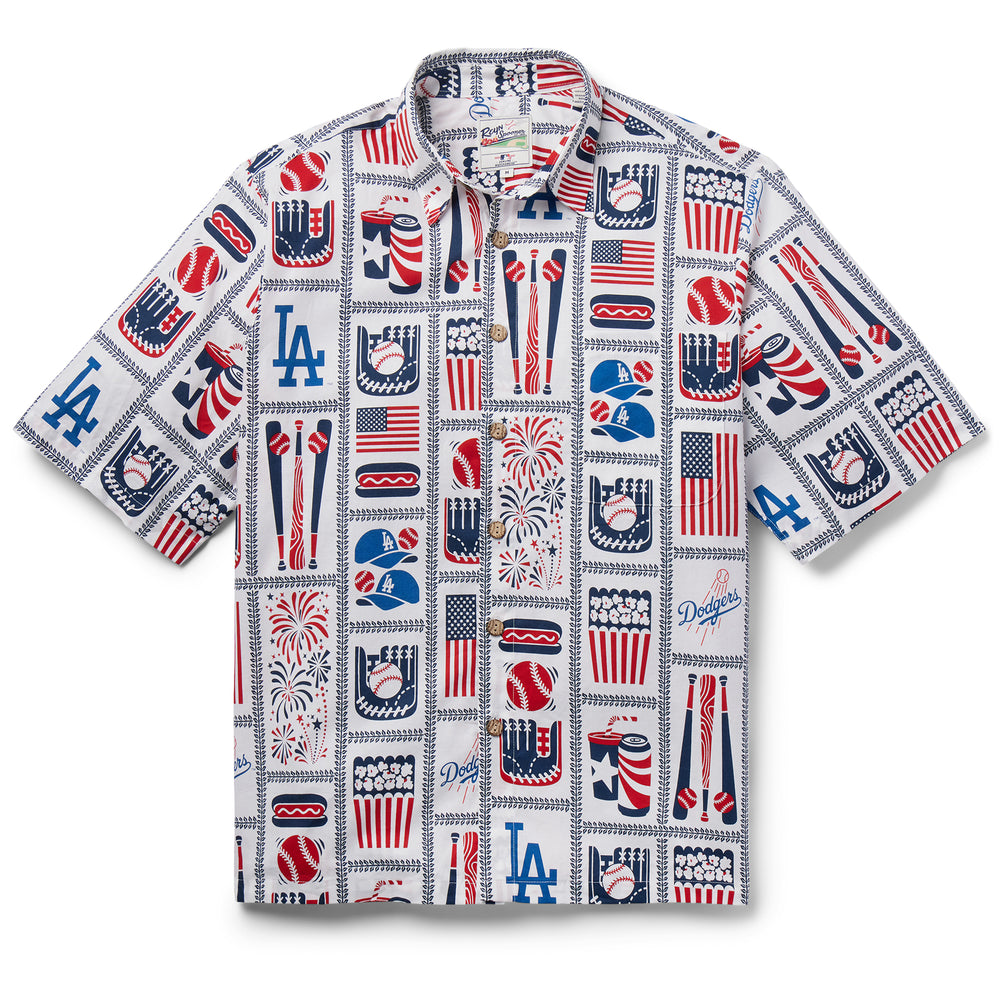 Reyn Spooner MLB Boston Red Sox Button Front Hawaiian Shirt Men's Large