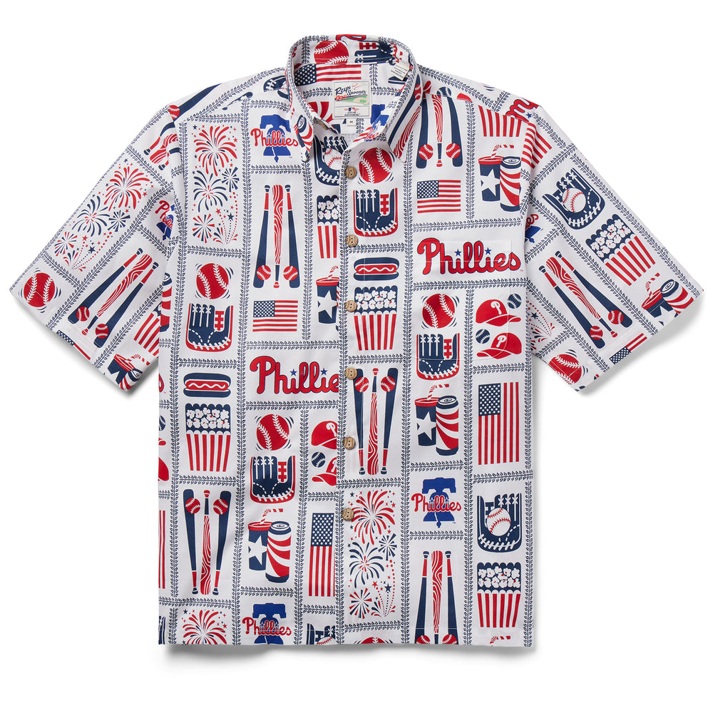 Philadelphia Phillies Authentic Hawaiian Print Performance Polo Shirt