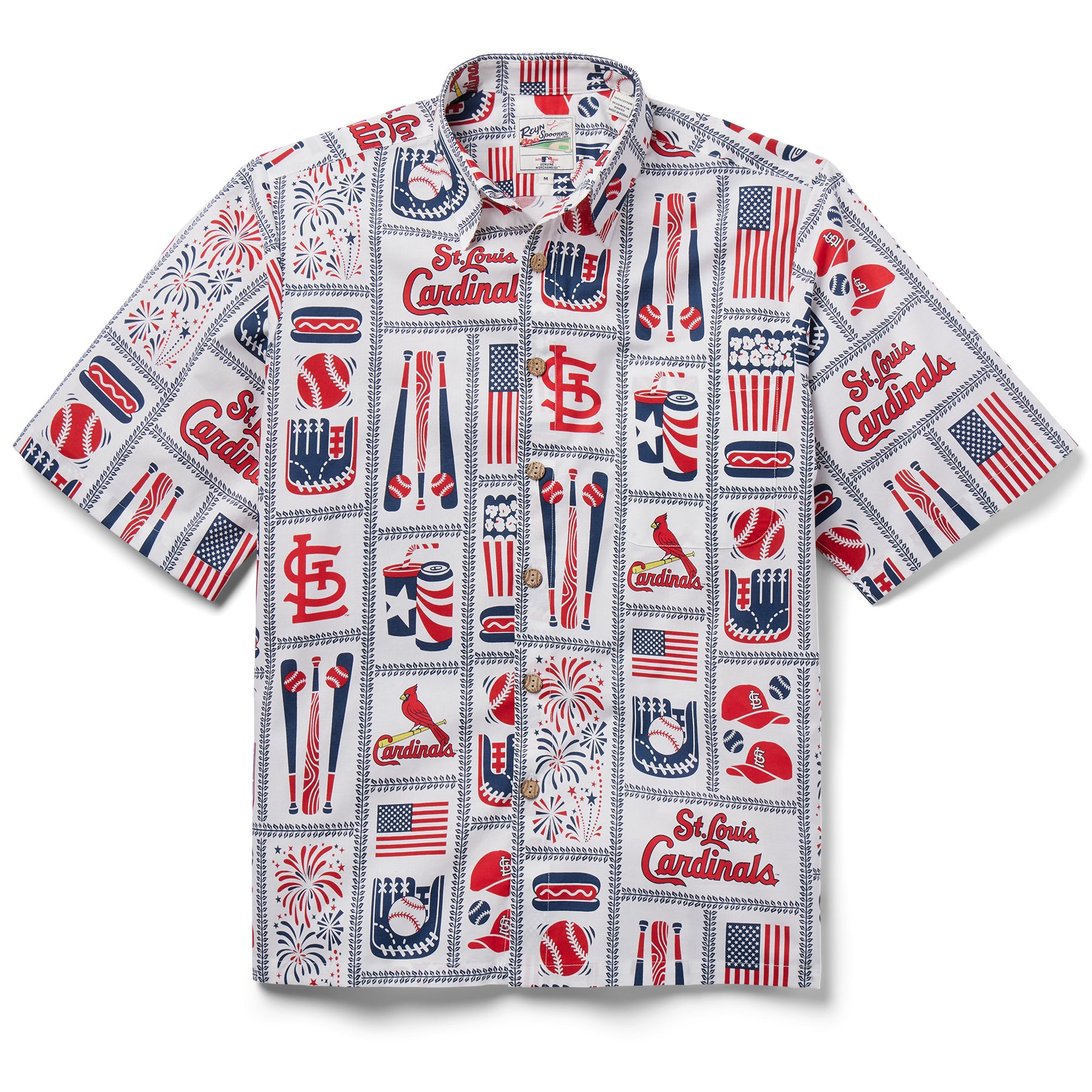 Reyn Spooner ST. LOUIS CARDINALS AMERICANA in WHITE