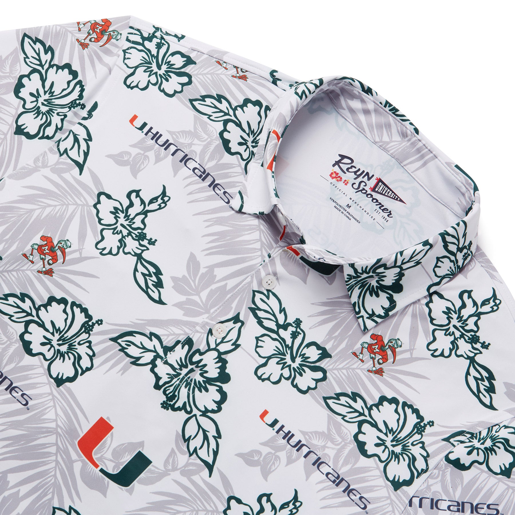 Reyn Spooner UNIVERSITY OF MIAMI POLO in WHITE