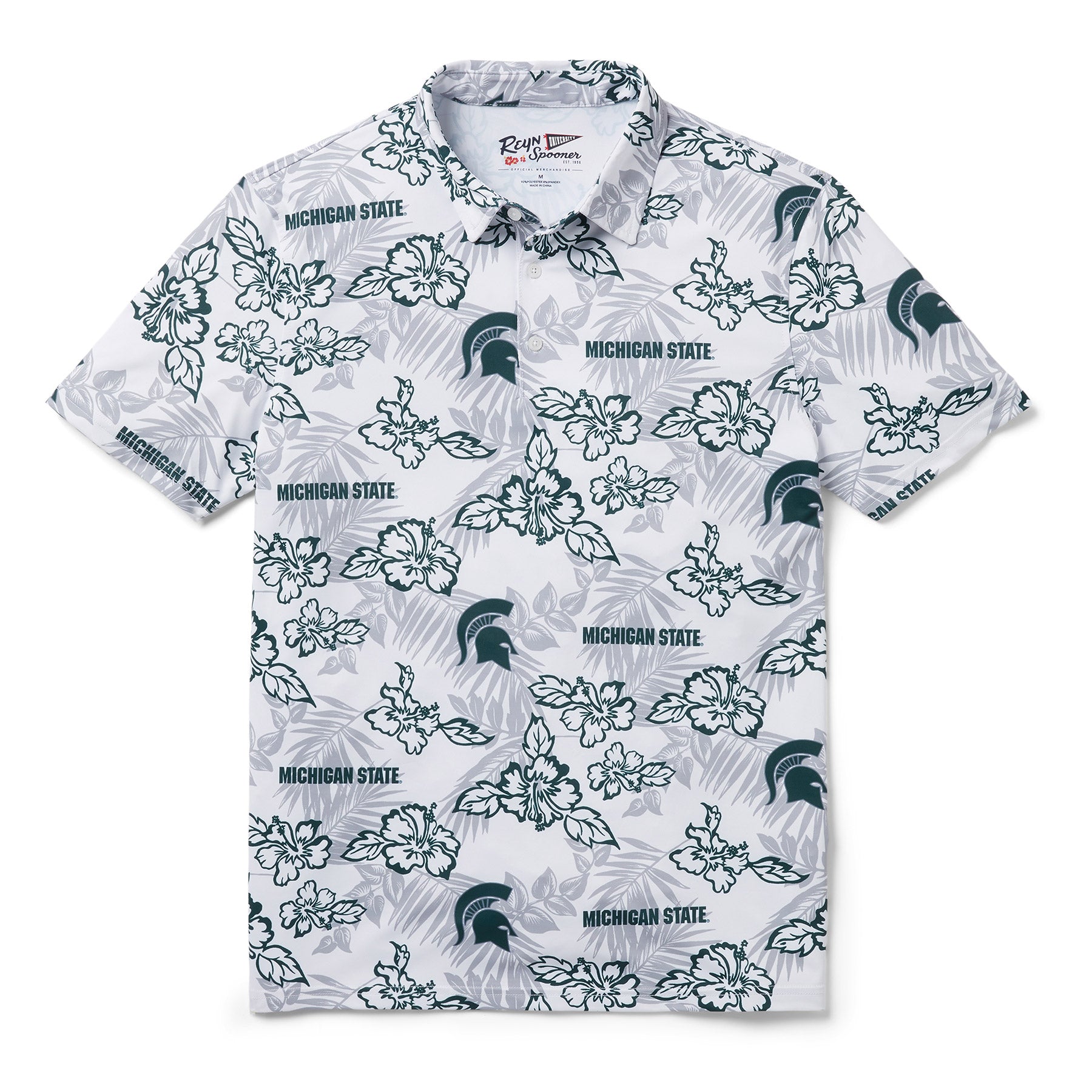 Reyn Spooner MICHIGAN STATE UNIVERSITY POLO in WHITE