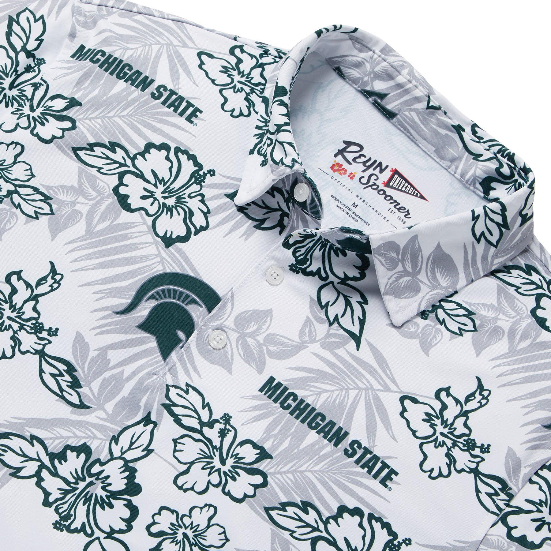 Reyn Spooner MICHIGAN STATE UNIVERSITY POLO in WHITE