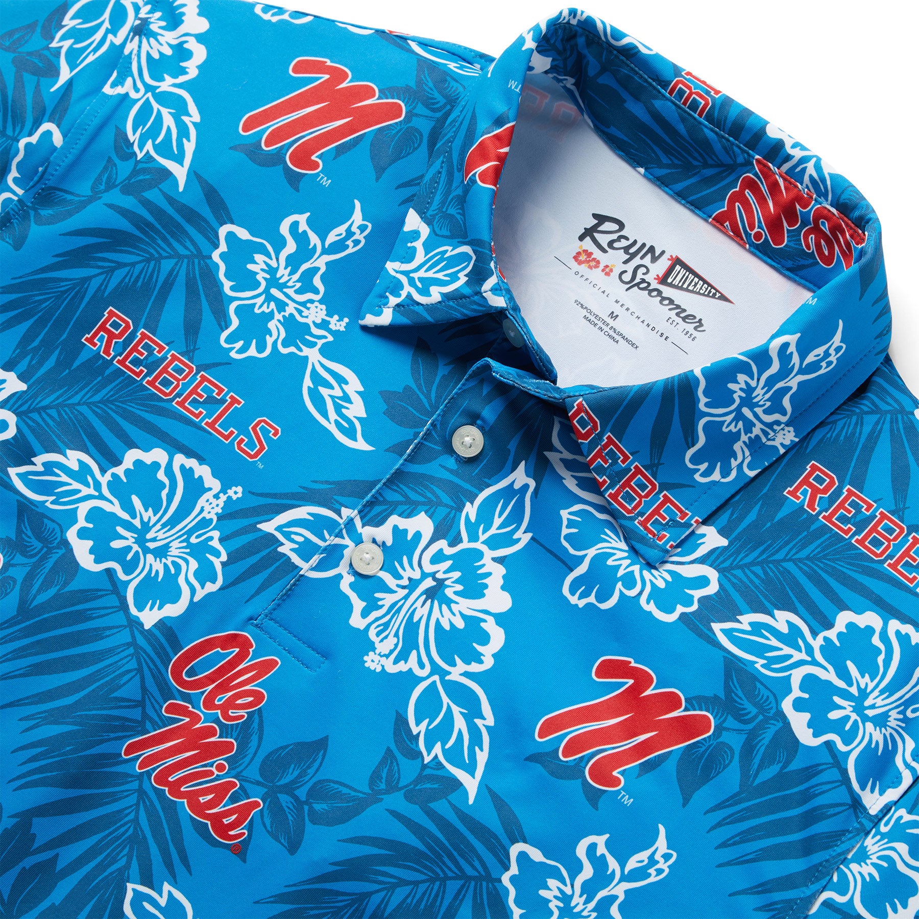 Reyn Spooner UNIVERSITY OF MISSISSIPPI PUA PERFORMANCE POLO in BLUE