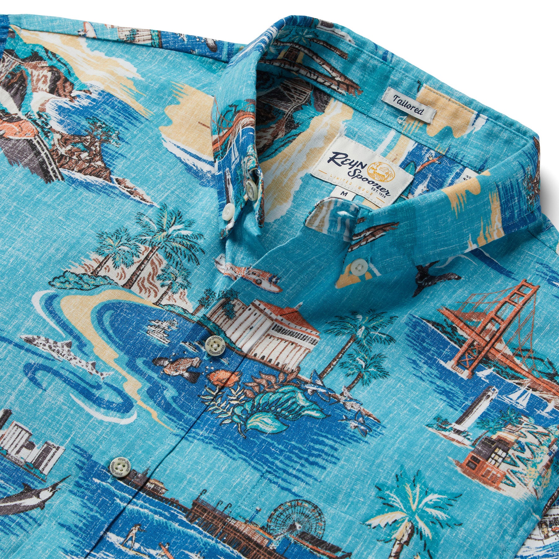 Reyn Spooner GOLDEN COAST TAILORED in MAUI BLUE