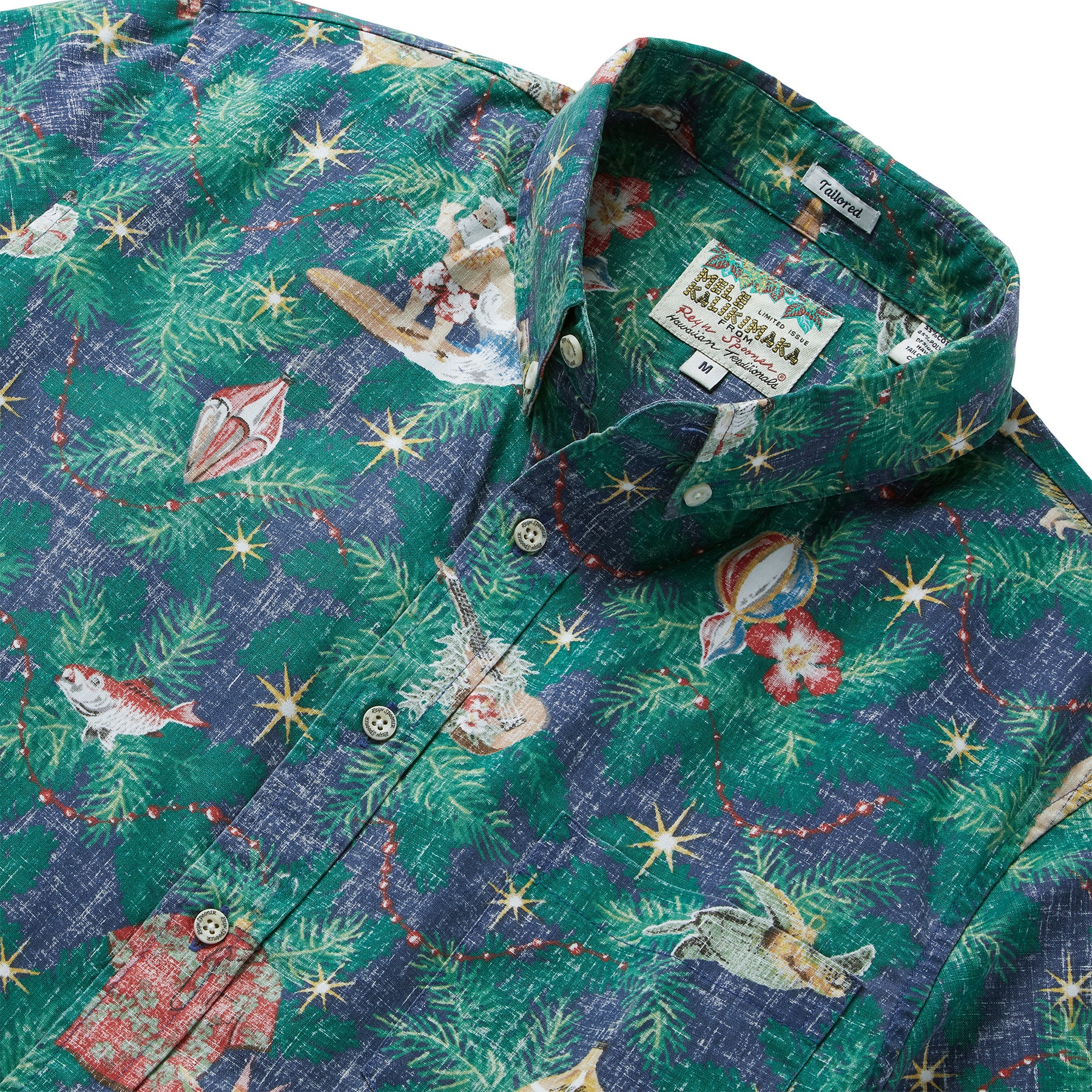 Reyn Spooner HAWAIIAN CHRISTMAS 2022 TAILORED in NAVY