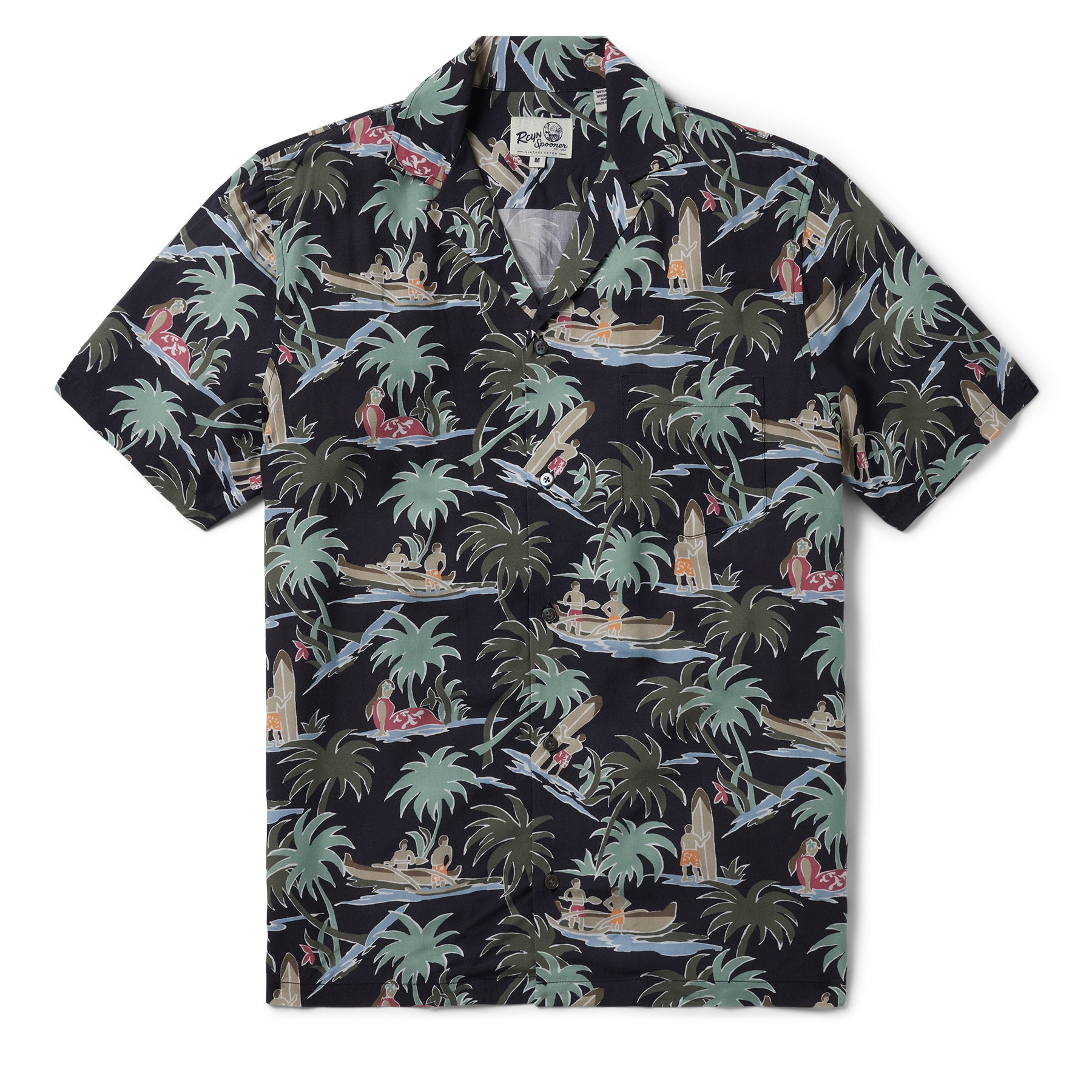 QUEEN'S SURF MEN'S RAYON CAMP SHIRT | Reyn Spooner